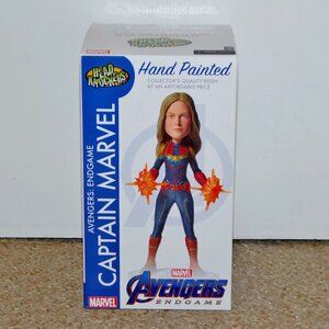 2019 NECA Head Knockers Marvel Avengers Endgame Captain Marvel Resin Figure MIB